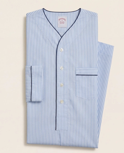 Cotton Broadcloth Striped Nightshirt, image 1