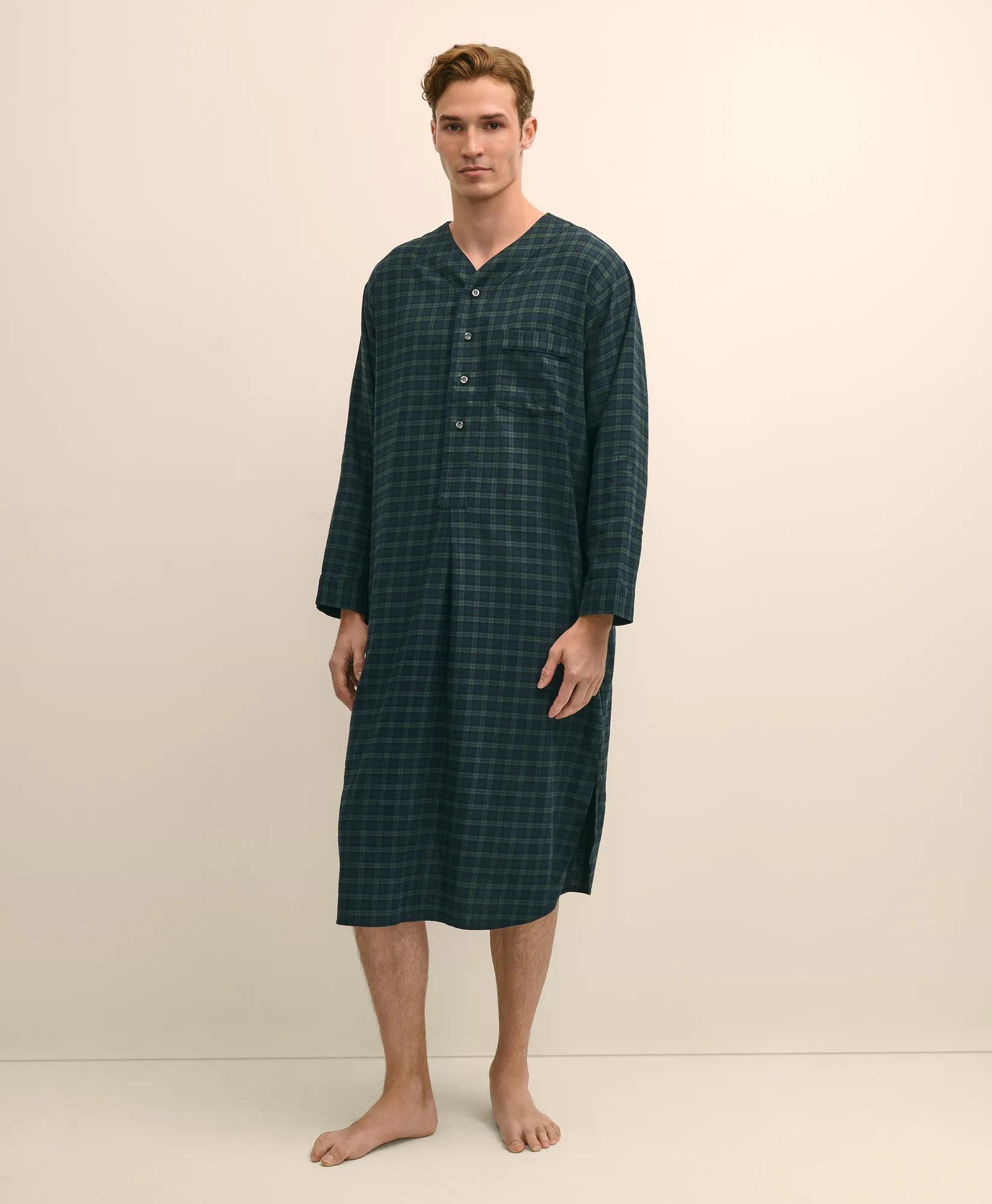 Cotton Broadcloth Tartan Nightshirt, image 1