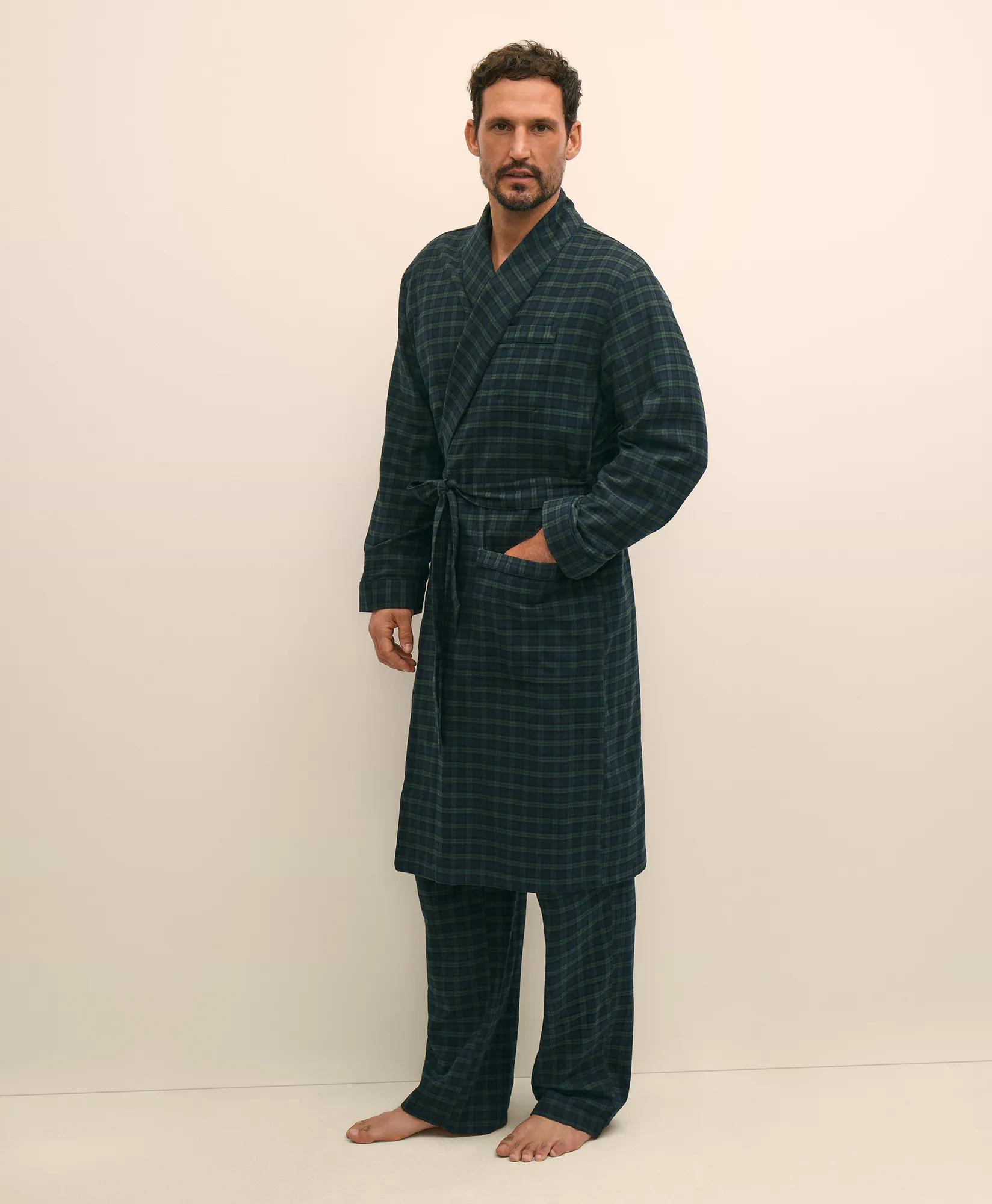 Cotton Flannel Tartan Robe primary