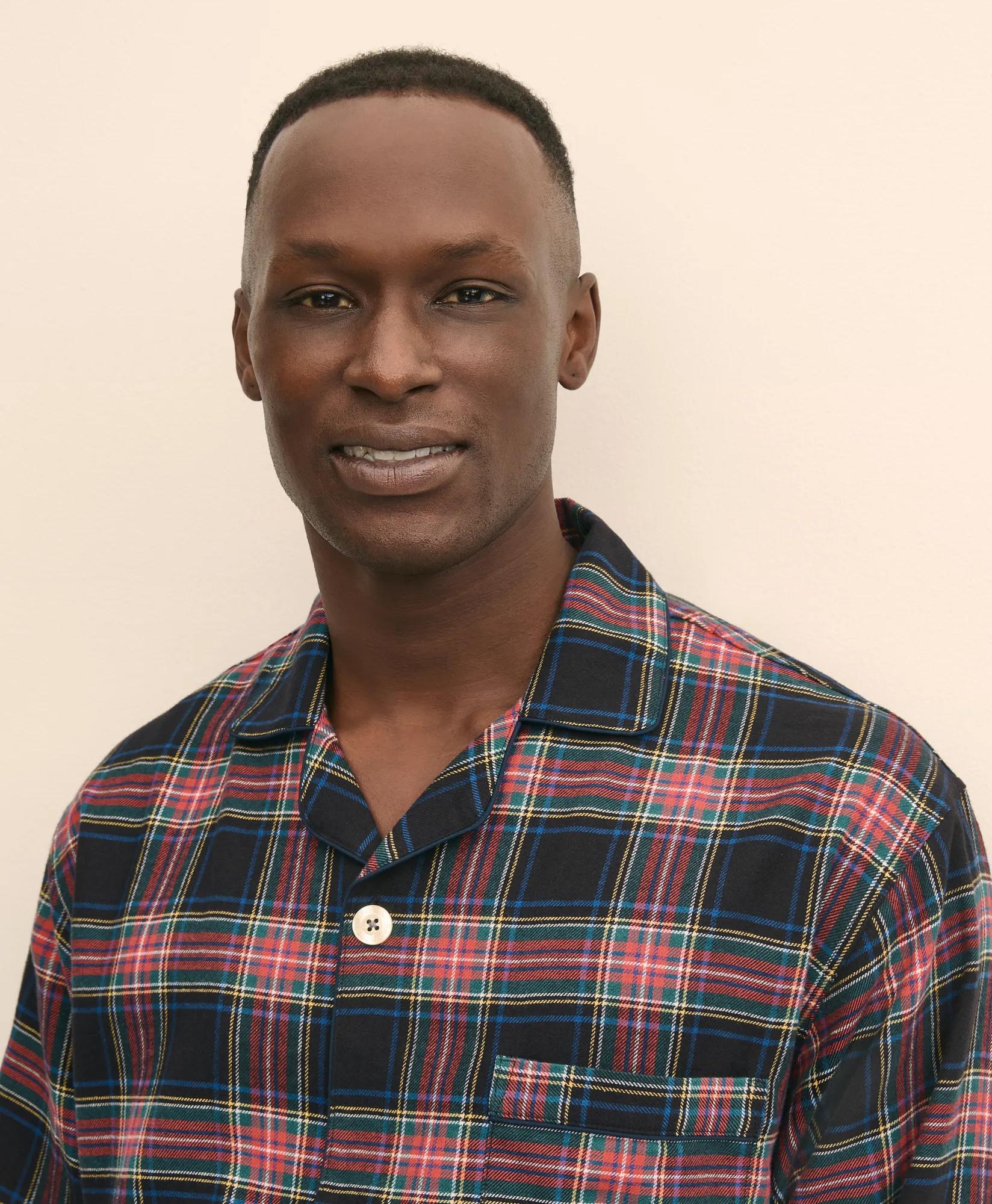 Cotton Flannel Tartan Pajamas, image 2