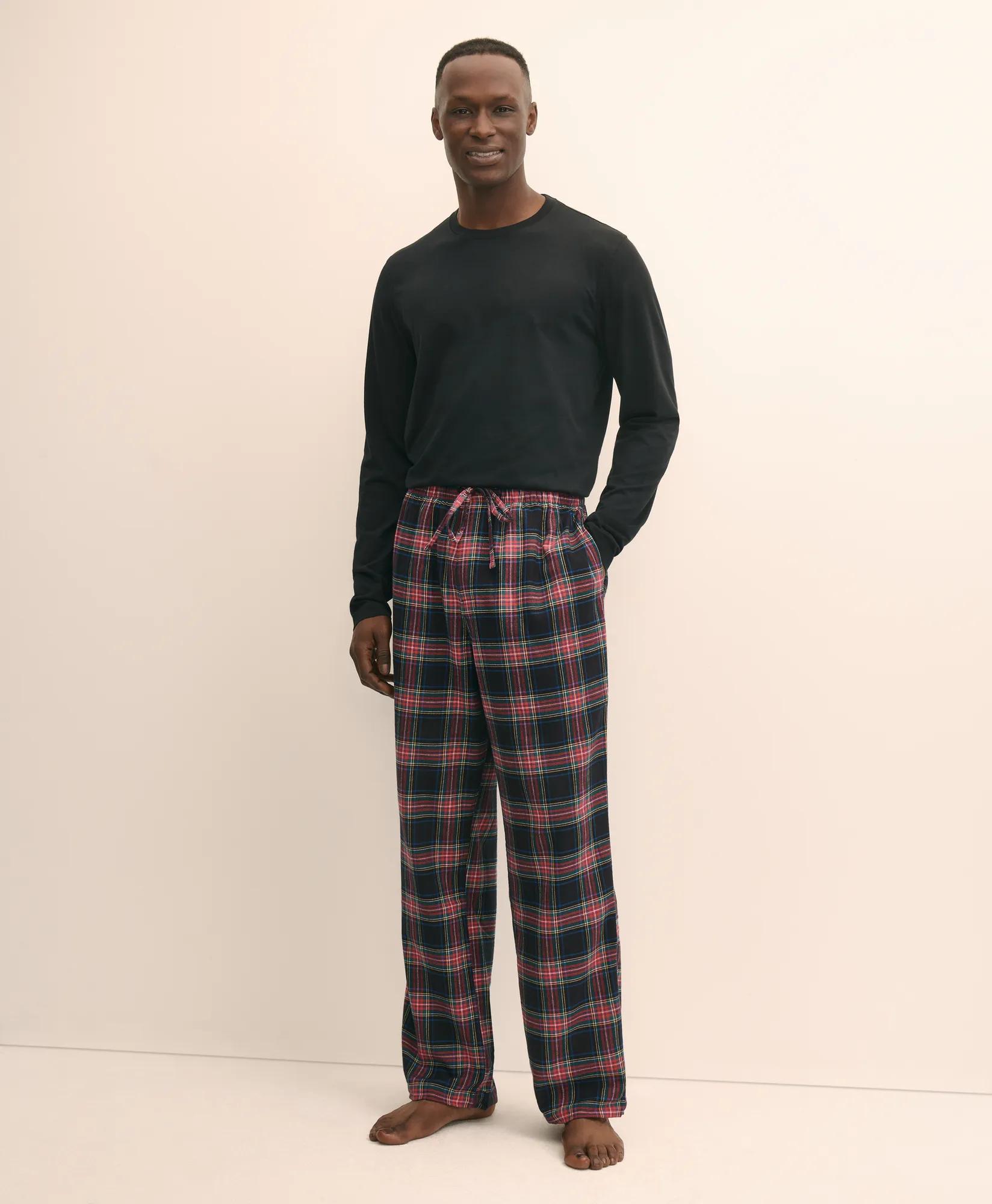 Cotton Flannel Plaid Lounge Pants primary