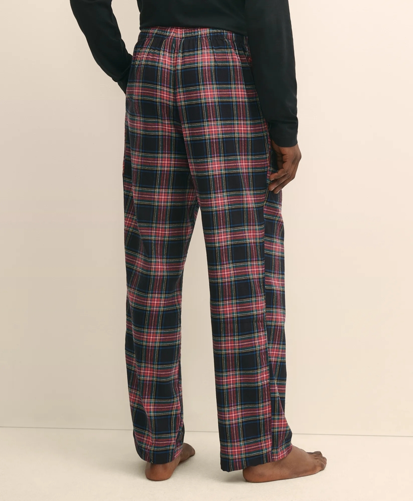 Cotton Flannel Plaid Lounge Pants, image 3