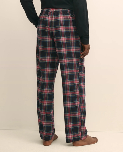 Cotton Flannel Plaid Lounge Pants, image 3