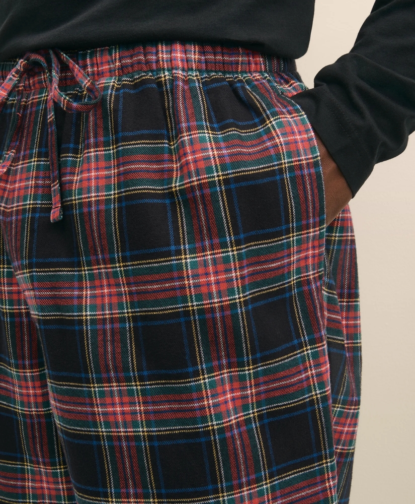 Cotton Flannel Plaid Lounge Pants, image 4