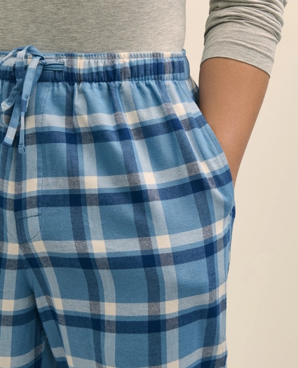 Cotton Flannel Plaid Lounge Pants, image 4