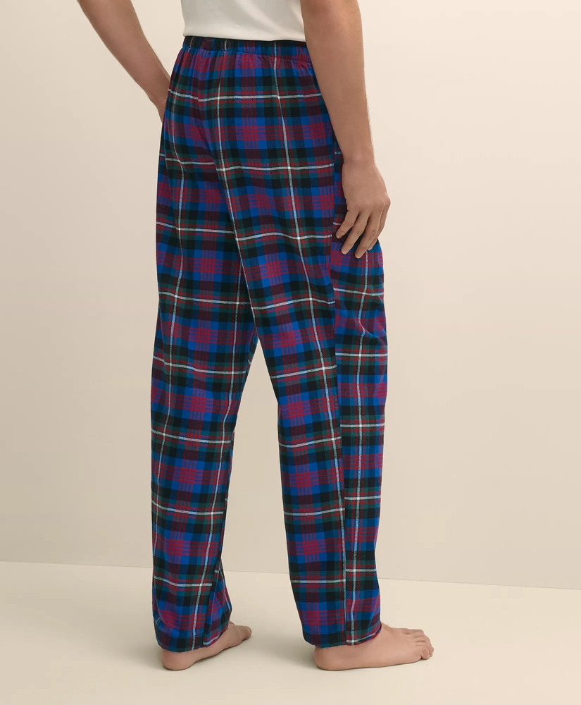 Cotton Flannel Black Watch Plaid Lounge Pants, image 3