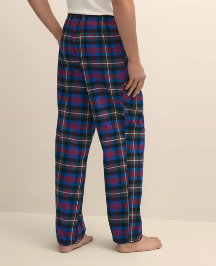 Cotton Flannel Black Watch Plaid Lounge Pants, image 3