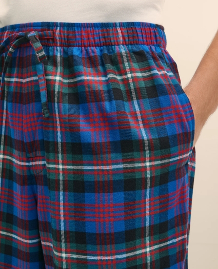Cotton Flannel Black Watch Plaid Lounge Pants, image 4
