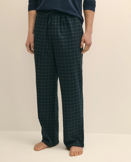 Cotton Flannel Plaid Lounge Pants, image 2