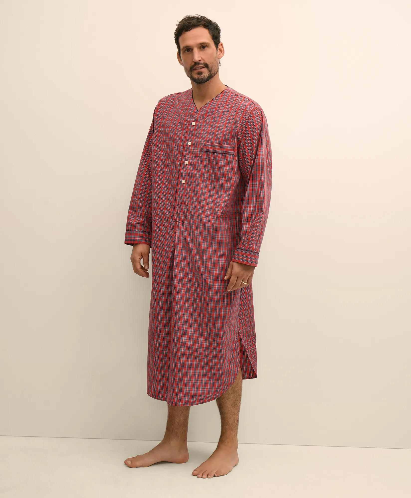 Cotton Broadcloth Royal Stewart Tartan Nightshirt, image 1