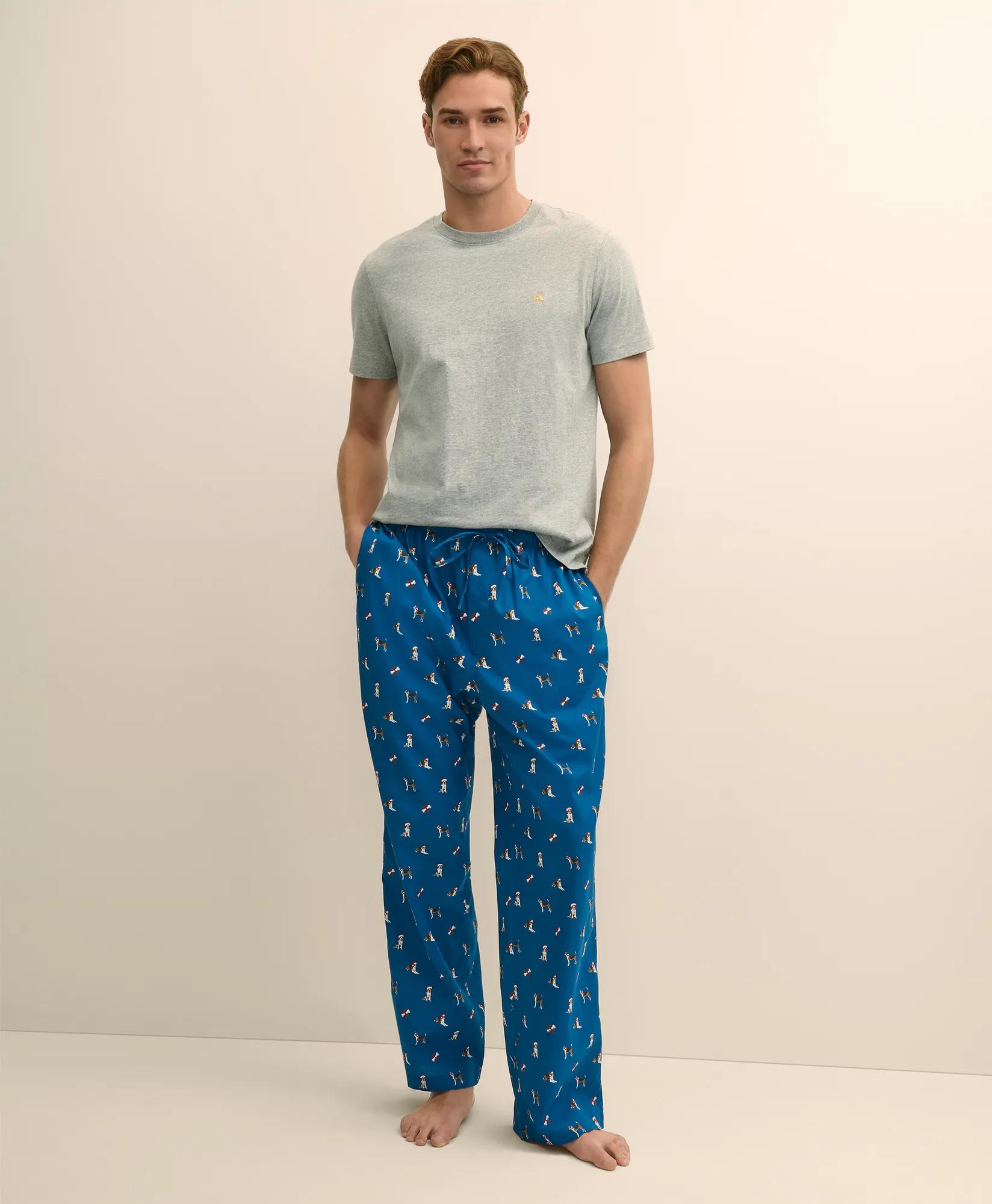 Cotton Broadcloth Holiday Dog Lounge Pants primary