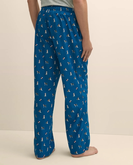 Cotton Broadcloth Holiday Dog Lounge Pants, image 3