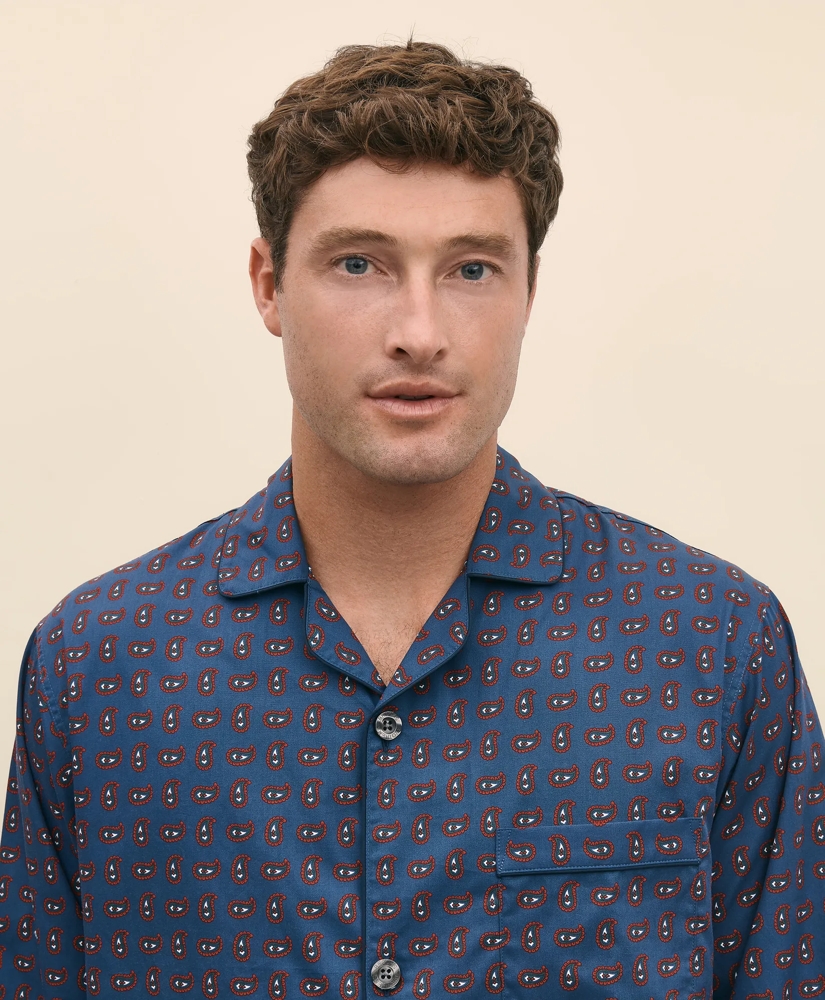 Cotton Broadcloth Paisley Pajamas