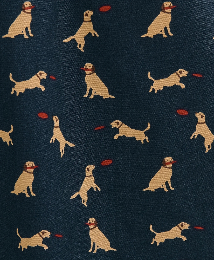 Cotton Broadcloth Frisbee Dog Lounge Pants, image 3