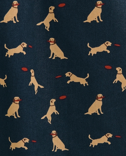 Cotton Broadcloth Frisbee Dog Lounge Pants, image 3