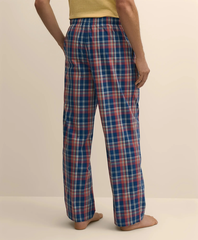 Cotton Broadcloth Madras Lounge Pants, image 3