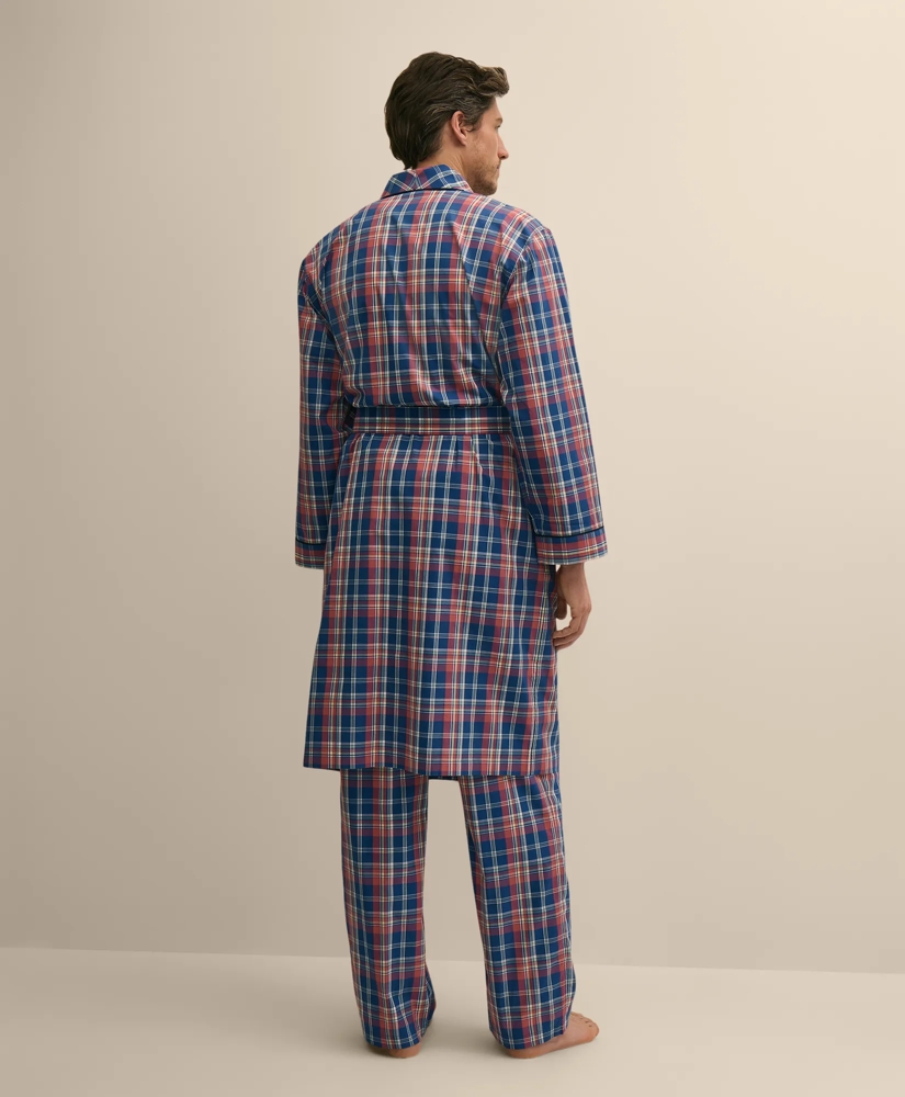 Cotton Broadcloth Madras Robe, image 4