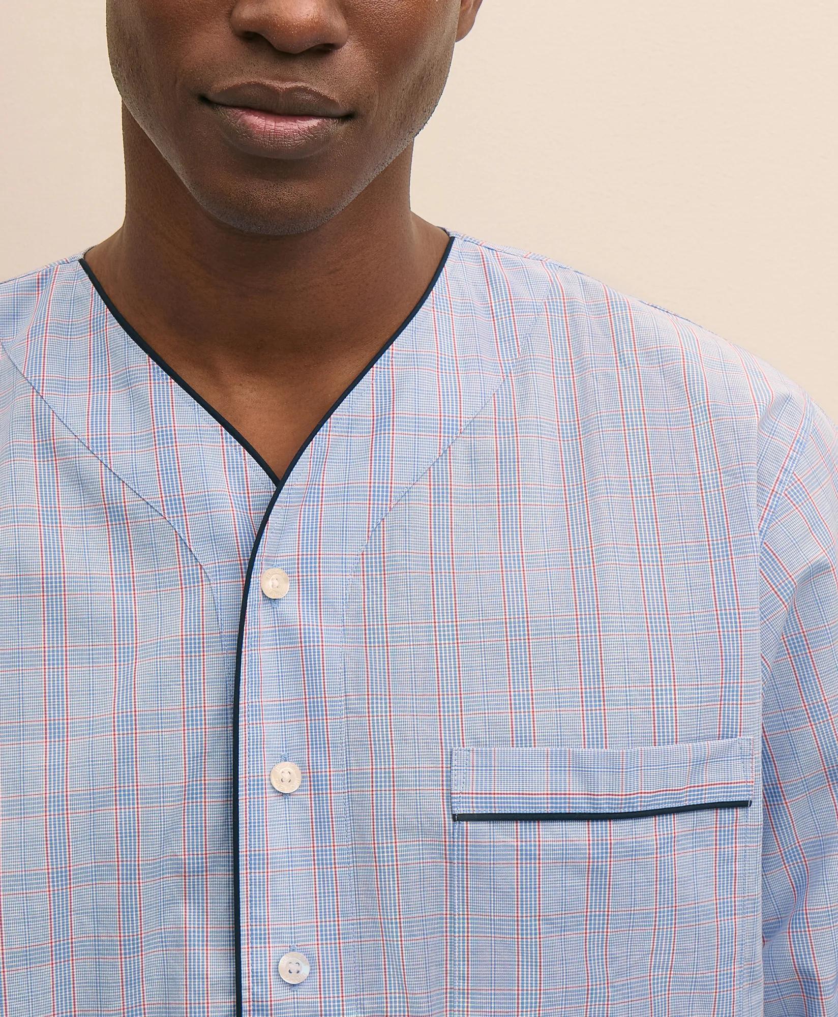 Cotton Broadcloth Glen Plaid Nightshirt, image 2