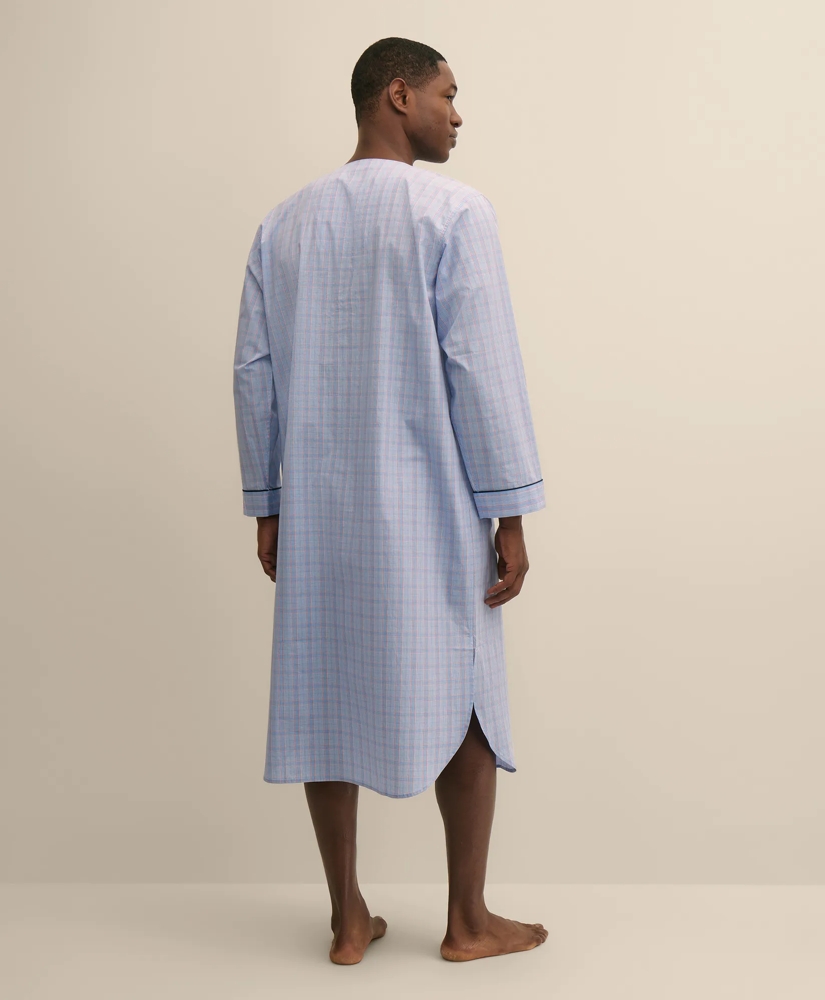 Cotton Broadcloth Glen Plaid Nightshirt, image 3