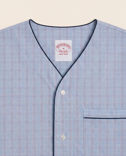 Cotton Broadcloth Glen Plaid Nightshirt, image 2