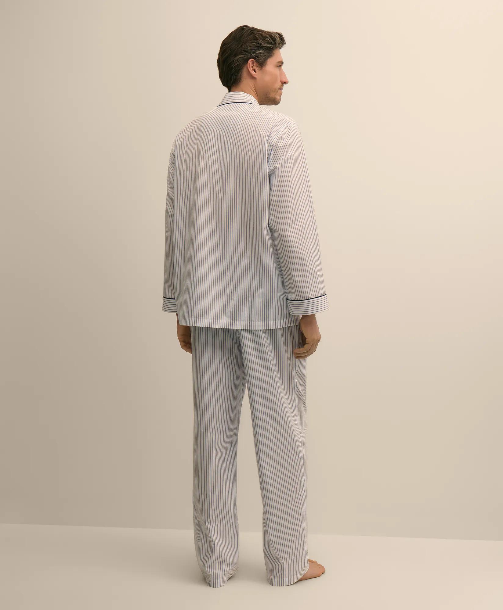 Cotton Broadcloth Stripe Pajamas, image 2