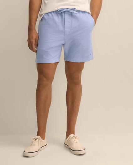 Cotton Oxford Lounge Shorts, image 2