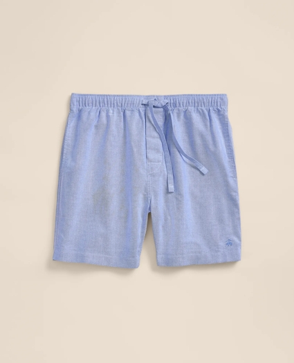 Cotton Oxford Lounge Shorts, image 5