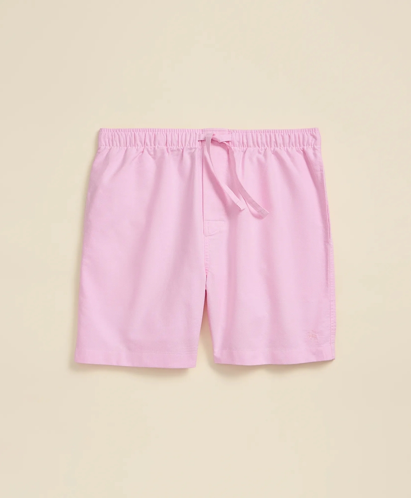 Cotton Oxford Lounge Shorts, image 5
