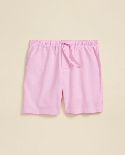 Cotton Oxford Lounge Shorts, image 5