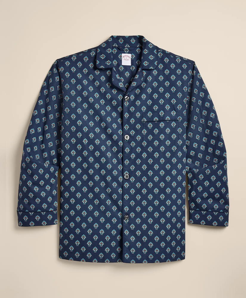Cotton Broadcloth Foulard Pajamas, image 2