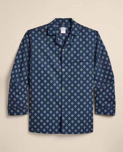 Cotton Broadcloth Foulard Pajamas, image 2