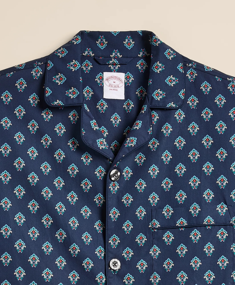 Cotton Broadcloth Foulard Pajamas, image 3