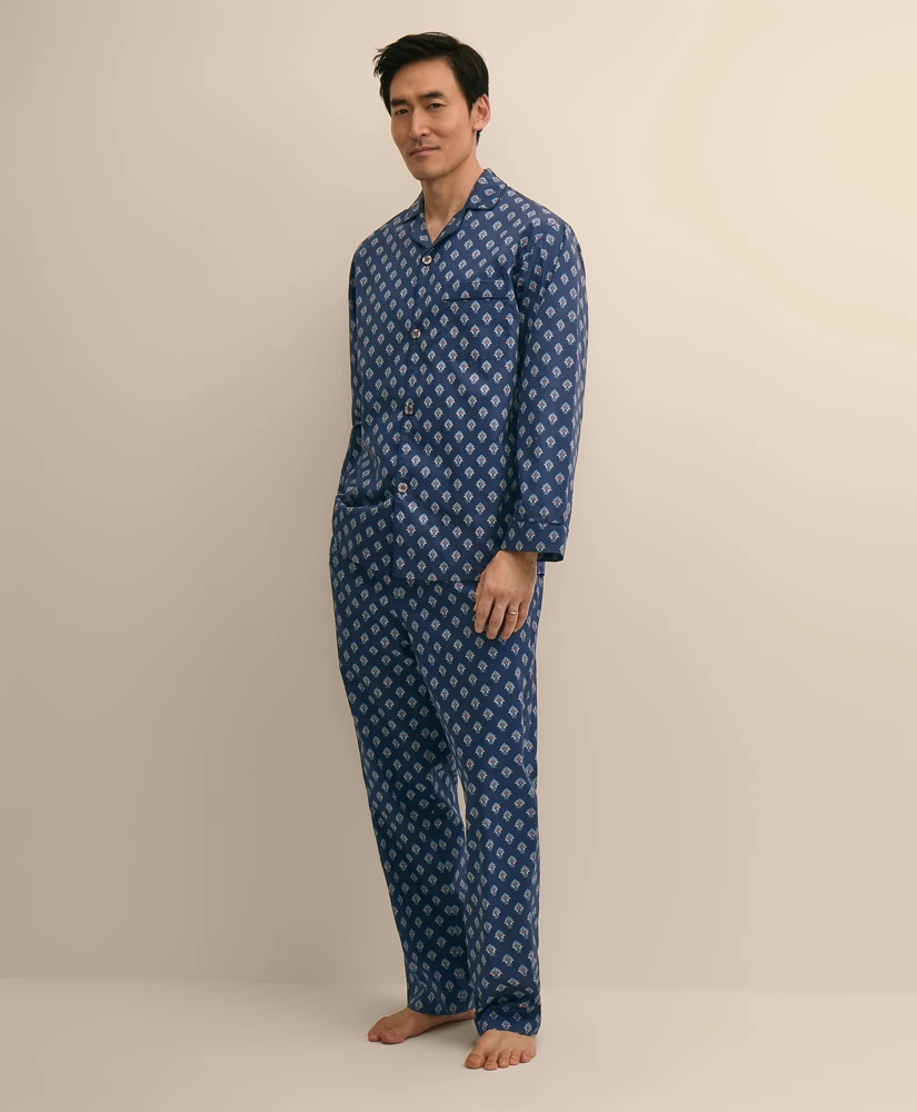 Cotton Broadcloth Foulard Pajamas, image 5