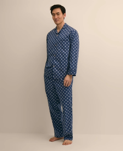 Cotton Broadcloth Foulard Pajamas, image 5