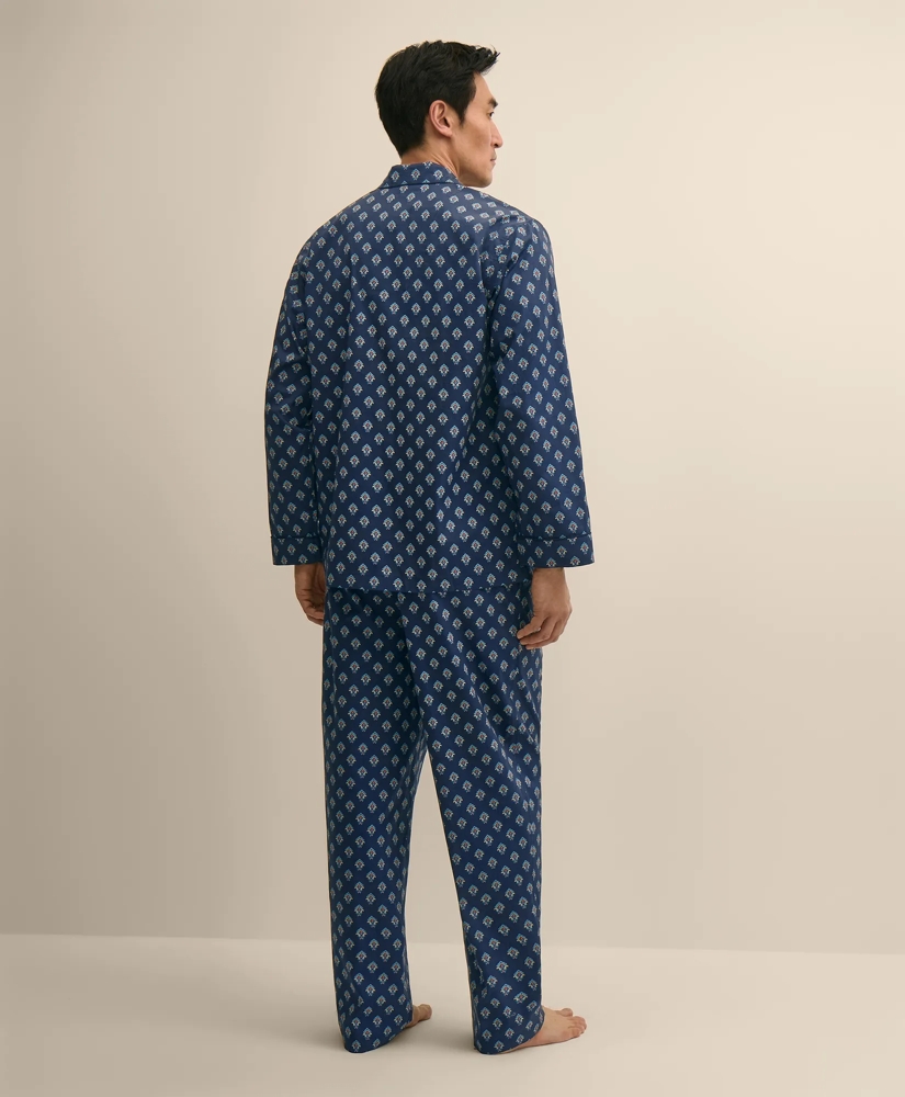 Cotton Broadcloth Foulard Pajamas, image 7