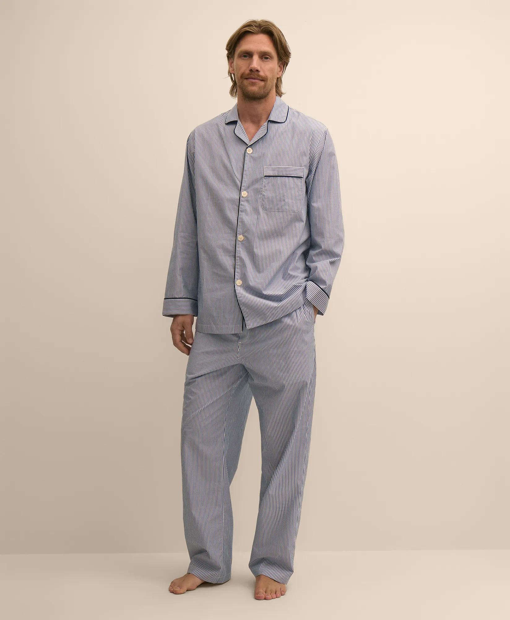 Cotton Broadcloth Striped Pajamas, image 1