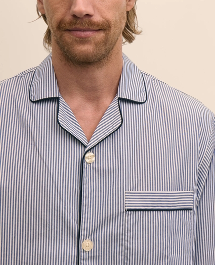 Cotton Broadcloth Striped Pajamas, image 2