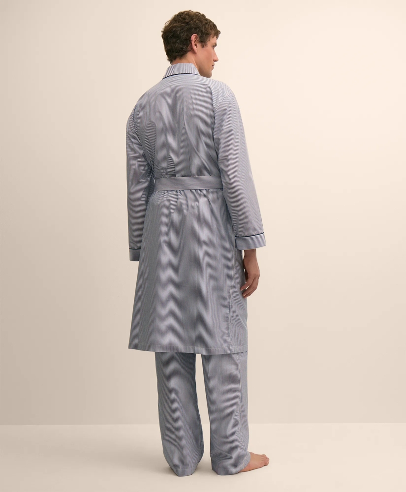 Cotton Broadcloth Striped Robe, image 4