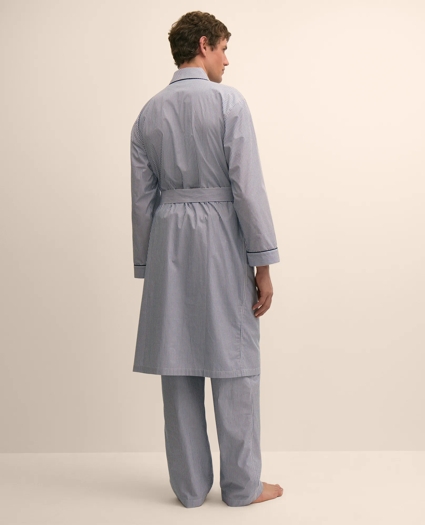 Cotton Broadcloth Striped Robe, image 4