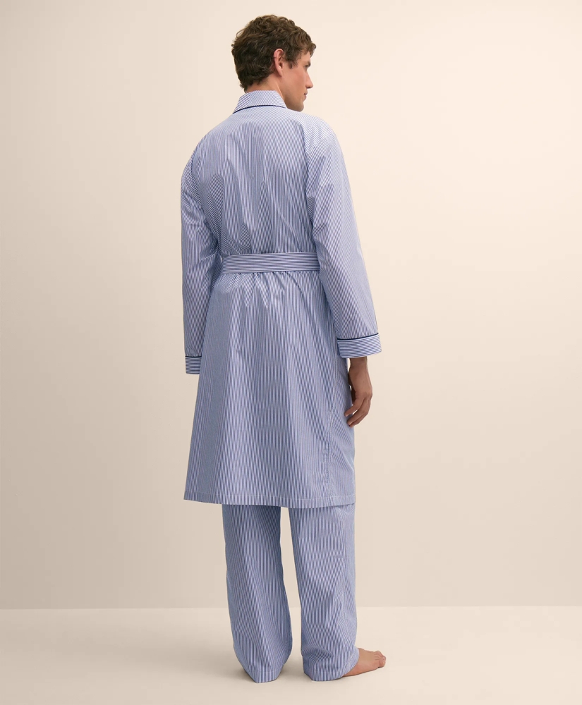 Cotton Broadcloth Striped Robe, image 4