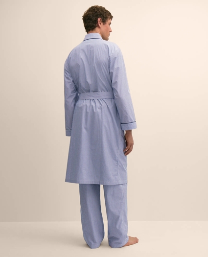 Cotton Broadcloth Striped Robe, image 4
