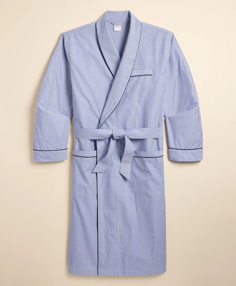 Cotton Broadcloth Striped Robe, image 5