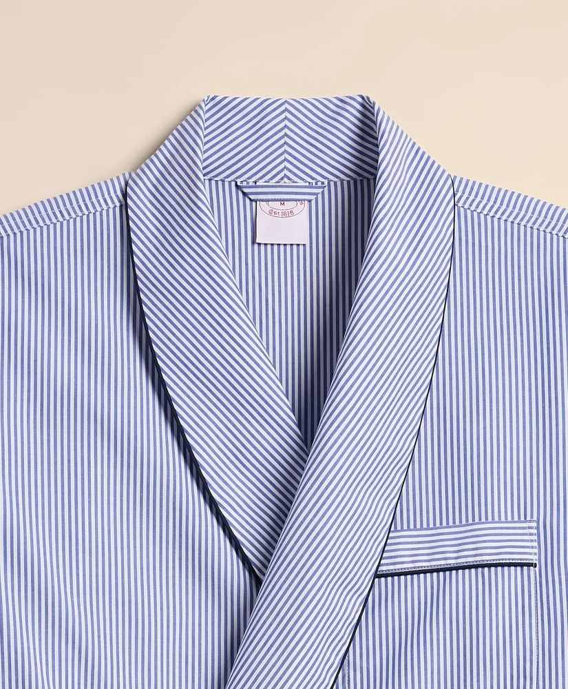 Cotton Broadcloth Striped Robe, image 6