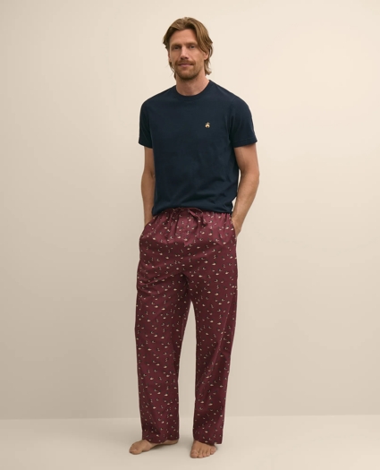 Cotton Broadcloth Mallard Lounge Pants, image 1
