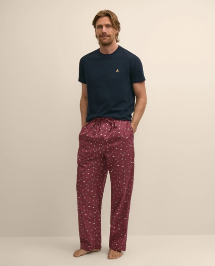Cotton Broadcloth Mallard Lounge Pants, image 1