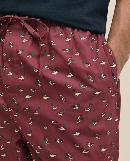 Cotton Broadcloth Mallard Lounge Pants, image 4