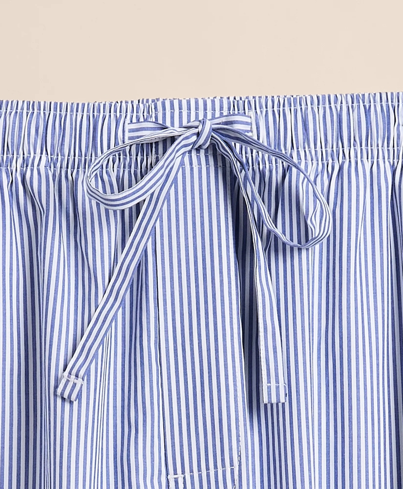 Cotton Broadcloth Striped Lounge Pants, image 5