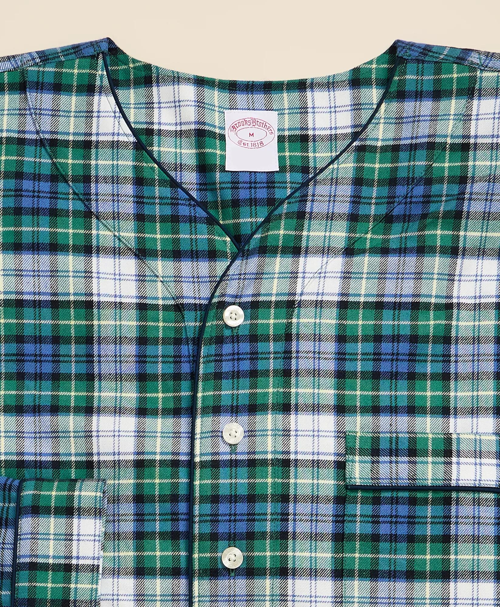 Cotton Flannel Plaid Nightshirt, image 2