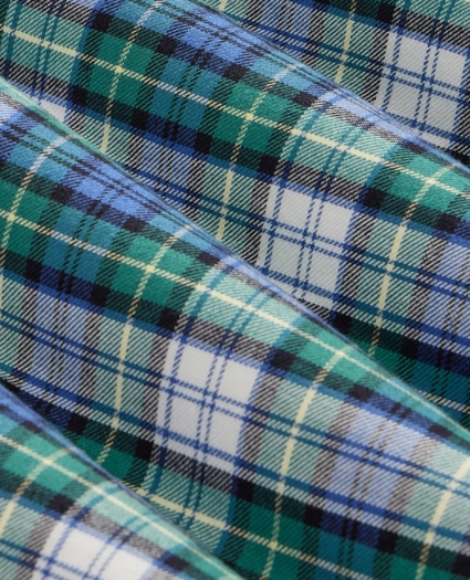 Cotton Flannel Plaid Nightshirt, image 3