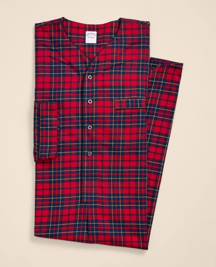 Cotton Flannel Plaid Nightshirt